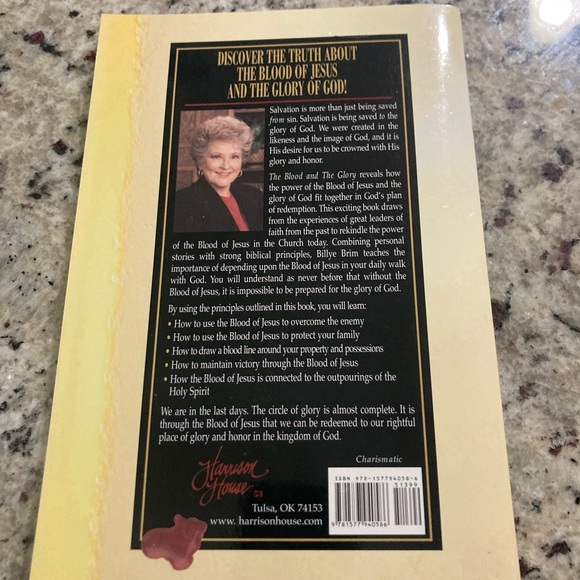 The Blood and the Glory by Billye Brim in paperback pages do have writing - Picture 3 of 6